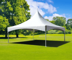 20' x 20' HIGH PEAK FRAME WHITE TENT
