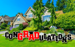 ConGRADulationsSign YARD CARD LAWN DECORATIONS