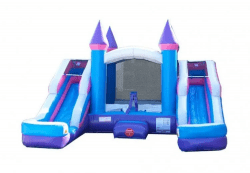 PINK DOUBLE WATER SLIDE BOUNCE HOUSE