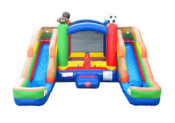 SPORTS INFLATABLE DOUBLE WATER SLIDE BOUNCE HOUSE