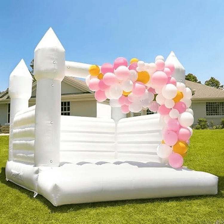 WHITE BOUNCE HOUSE