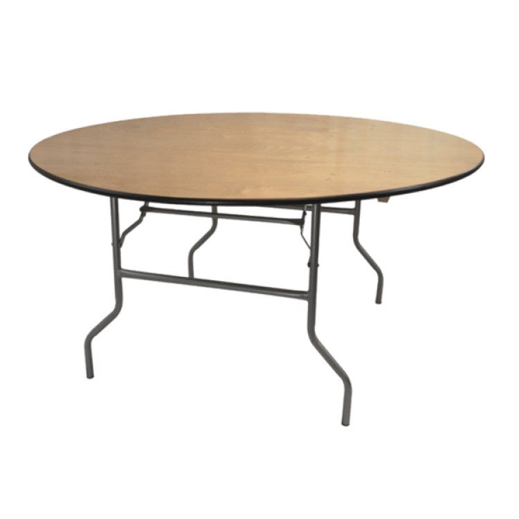 5' WOODEN ROUND TABLES